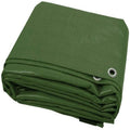 200GSM Green Heavy Duty Waterproof Tarp Sheet Cover | Reinforced PP/PE Tarpaulin | UV Resistant | Mould Proof | Double-Stitched Edges | Metal Eyelets Green
