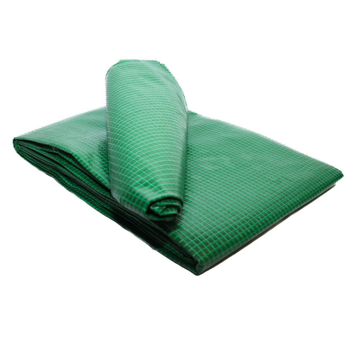 Green waterproof tarpaulin sheet