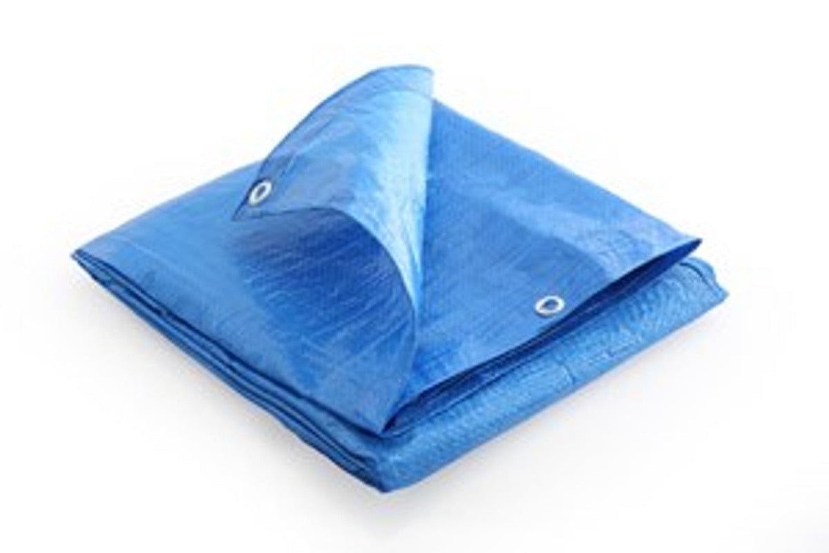 Blue waterproof tarpaulin sheet