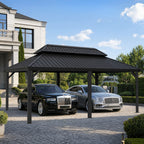Aluminium Carport with Steel Roof – Weatherproof Canopy for Cars, Motorbikes & Campervans