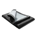 Heavy Duty Tarpaulin 270gsm – Black Silver 100% Waterproof & UV-Resistant Cover for Roofing, Boats, and Construction