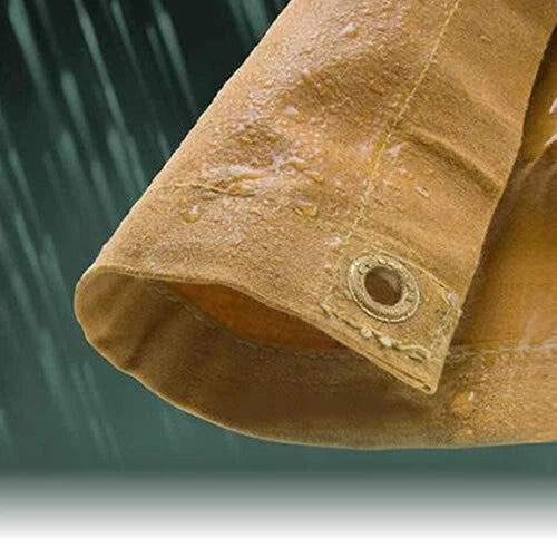1.2m x 1.8m Heavy Duty Canvas Tarpaulin – Waxed Cotton Cover with Eyelets