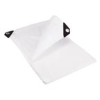 110GSM Waterproof Tarpaulin – Standard All-Weather Cover Sheet with Eyelets White