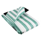 170GSM Striped Waterproof Tarpaulin – Heavy-Duty Market Cover Sheet Green White