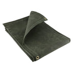 Waterproof Tarpaulin Sheet 21oz Heavy Duty Cotton Canvas – Ultra-Strong Waxed Cover with Reinforced Brass Eyelets for UK Use