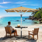 Garden Parasol – Square & Round | Heavy-Duty Aluminium Pole, Double Vent Canopy | 2.7m, 3m & 3.35m