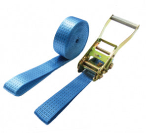 5 Ton Ratchet Straps with Looped Ends – Flat Rack Tie Down Strap, 8m