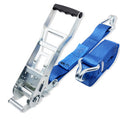 5 Ton Ergonomic Ratchet Strap with Double J Hooks – Long Handle Tie Down Strap, 4m to 15m