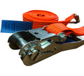 5 Ton Hi Vis Orange Ratchet Strap – Heavy Duty Tie Down Strap, 4m to 20m