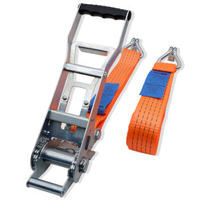 5 Ton Hi Vis Ergonomic Ratchet Strap – Long Handle Heavy Duty Tie Down Strap, 4m to 20m