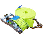 5 Ton Hi Vis Yellow Ratchet Strap – Heavy Duty Tie Down Strap, 4m to 20m