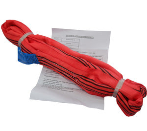 Round Webbing Sling 5 Tonne WLL Red – Endless Lifting Sling, 1m to 6m EWL
