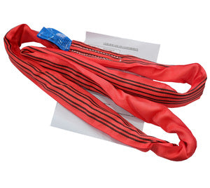 Round Webbing Sling 5 Tonne WLL Red – Endless Lifting Sling, 1m to 6m EWL