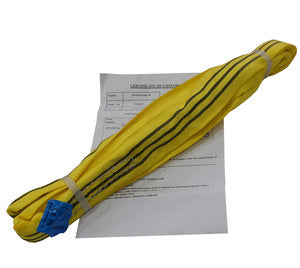Round Webbing Sling 3 Tonne WLL Yellow – Endless Lifting Sling, 1m to 6m EWL