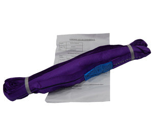 Round Webbing Sling 1 Tonne WLL Purple – Endless Lifting Sling, 0.5m to 6m EWL