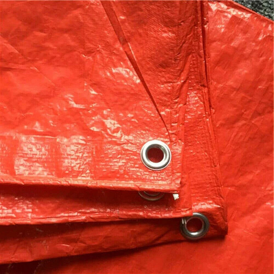Orange Tarpaulin 90gsm – Heavy Duty, Waterproof Cover for Garden, Camping & DIY Protection