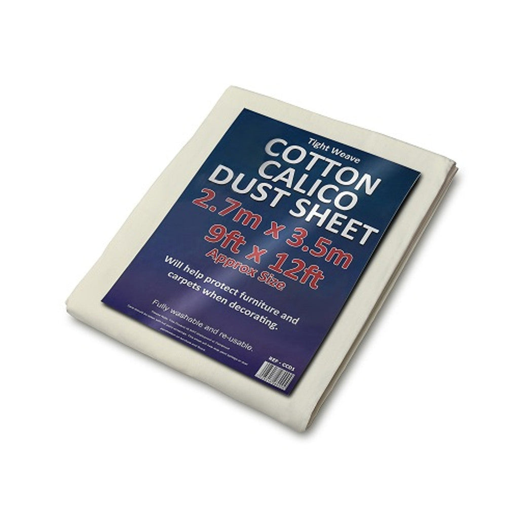 Cotton Calico Dust Sheet – Lightweight Reusable Protective Sheet