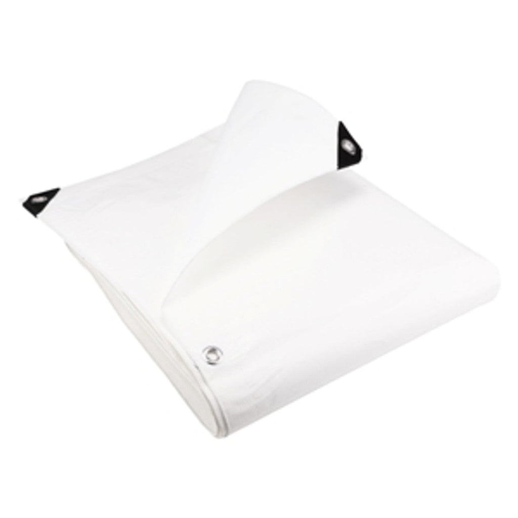200gsm Flame Retardant White Tarpaulin – Outdoor & Industrial Use