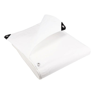 200gsm Flame Retardant White Tarpaulin – Outdoor & Industrial Use