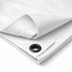 Heavy Duty Waterproof Tarpaulin 200gsm - UV-Protected Polyethylene Cover with Reinforced Eyelets for All Weather Use
