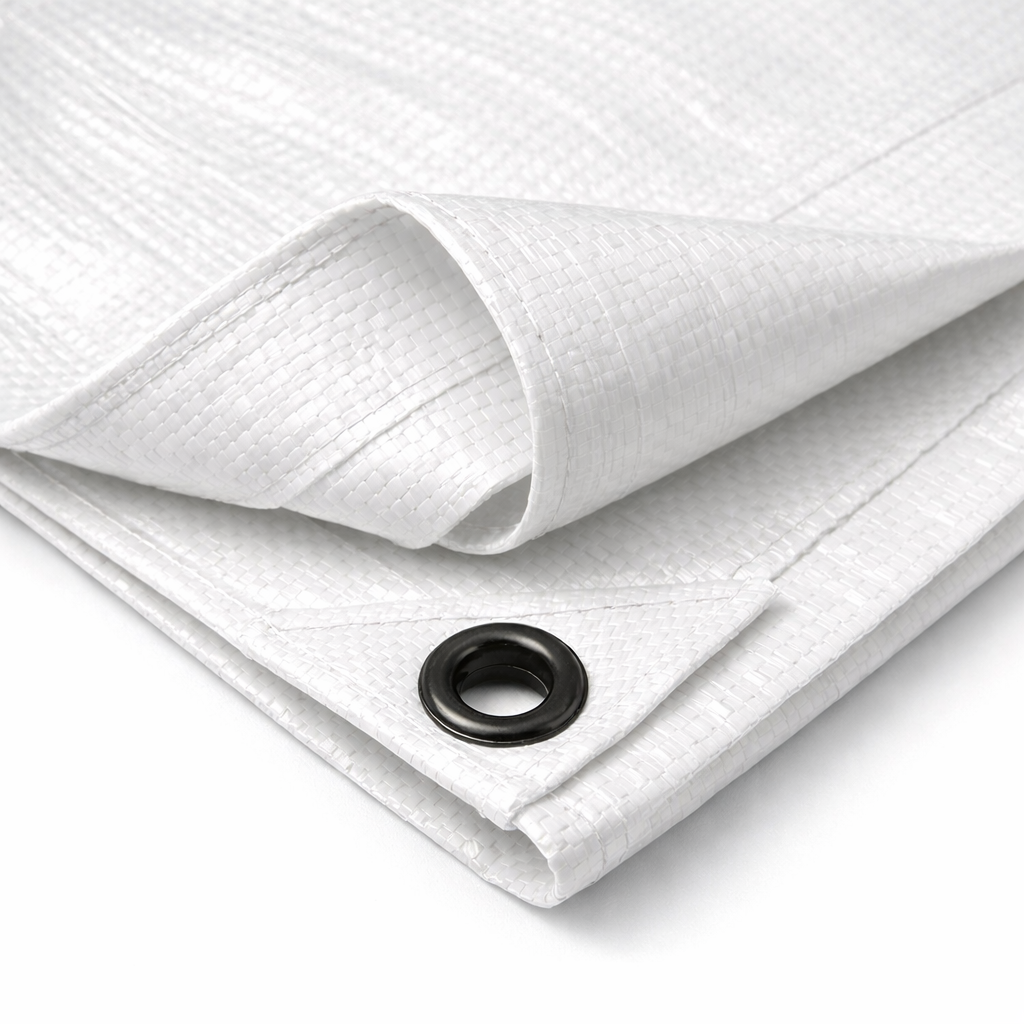 Heavy Duty Waterproof Tarpaulin 200gsm - UV-Protected Polyethylene Cover with Reinforced Eyelets for All Weather Use