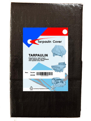 Heavy Duty 80GSM Black & White Tarpaulin Sheet – Waterproof & Tear-Resistant