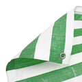 Heavy Duty Striped Waterproof Tarpaulin Sheet 170gsm - Reinforced Market Stall Cover with Eyelets - UV Protected UK Tarp