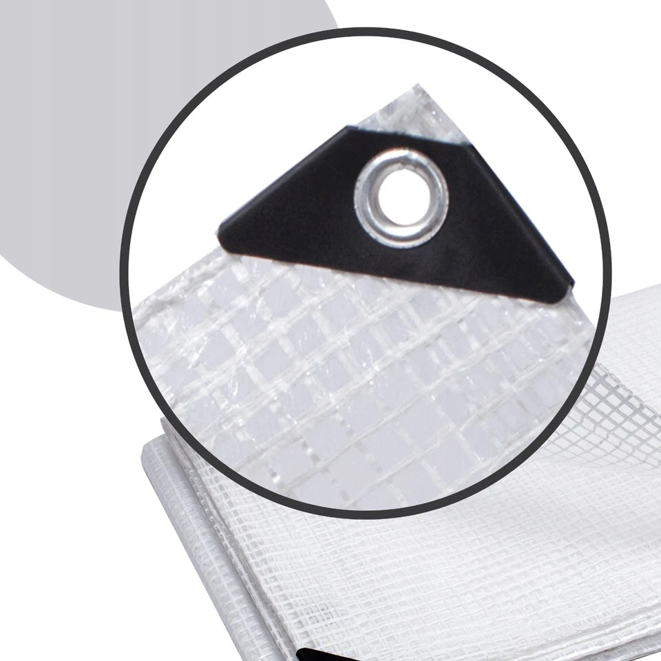 Clear Heavy Duty Tarpaulin Waterproof Cover Ground Sheet Transparent Tarpaulin